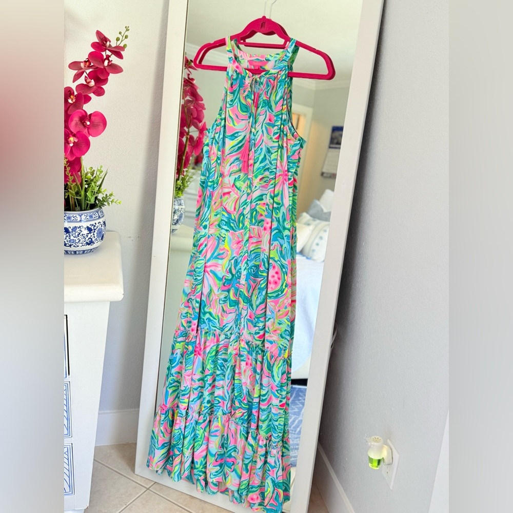 Lilly Pulitzer Luliana Maxi Dress - One in a Melon L